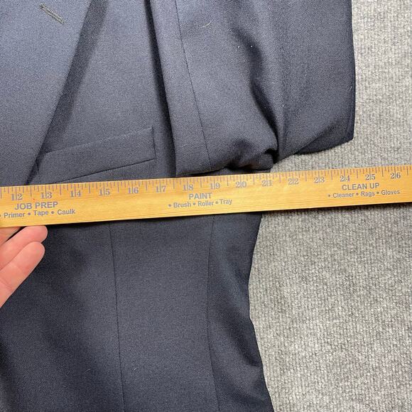 Wimbledon of England Blazer 40R Blue Single Breast Notch Lapel Wool Blend - Picture 6 of 14